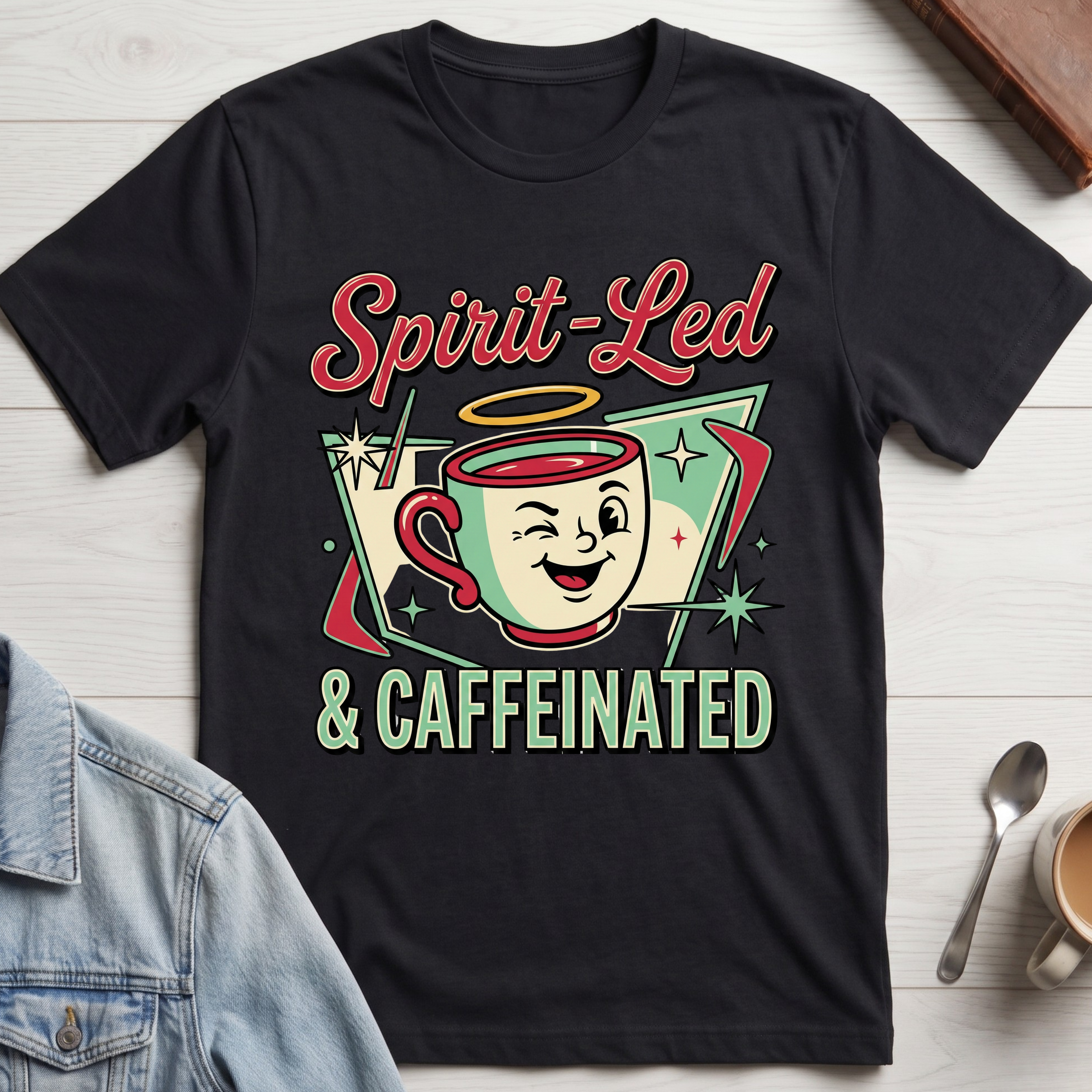 Spirit Led & Caffeinated T-shirt