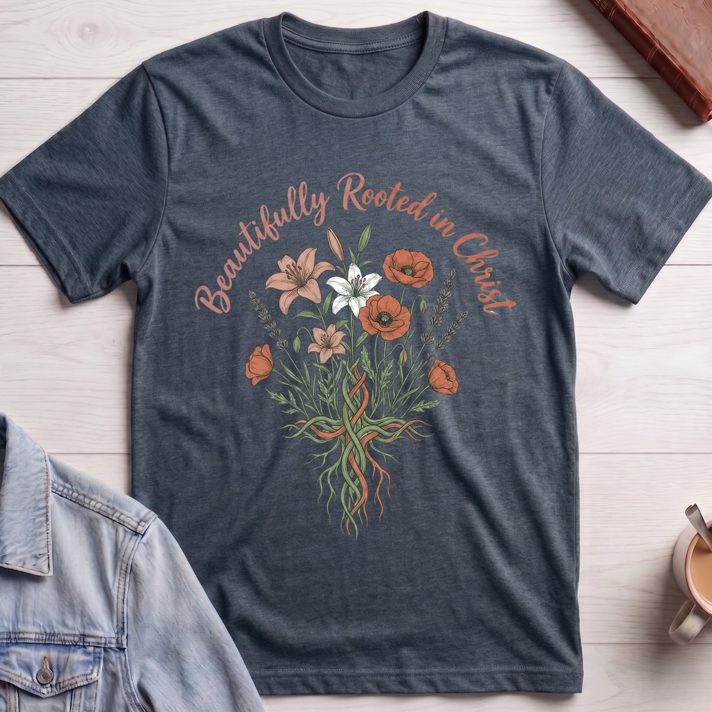 Beautifully Rooted In Christ T-shirt