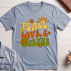 Peace, Love & Jesus T-shirt