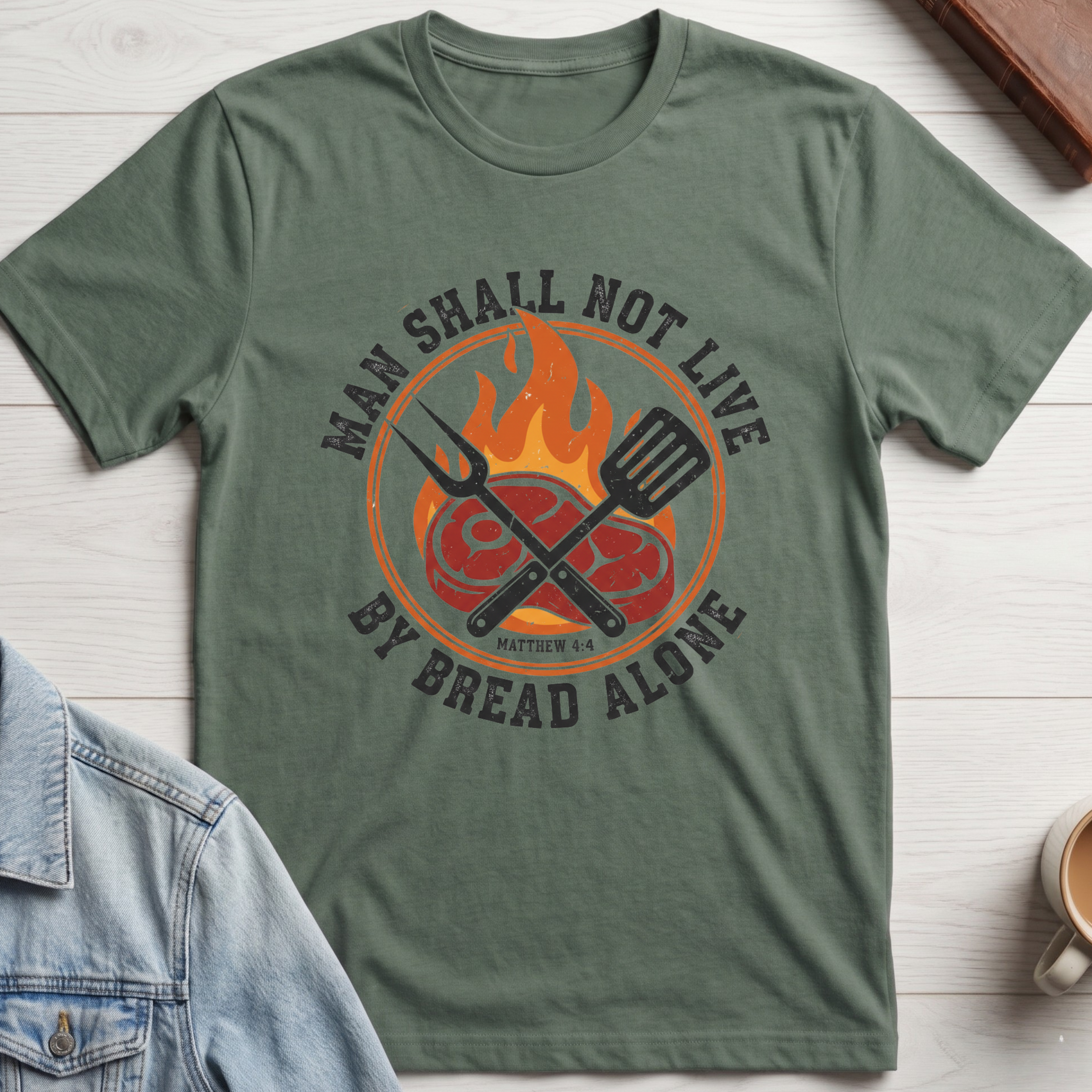 Man Shall Not Live By Bread Alone T-shirt