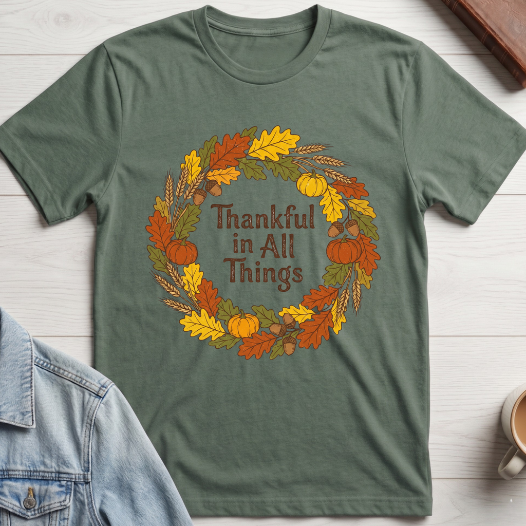 Thankful in all things T-shirt