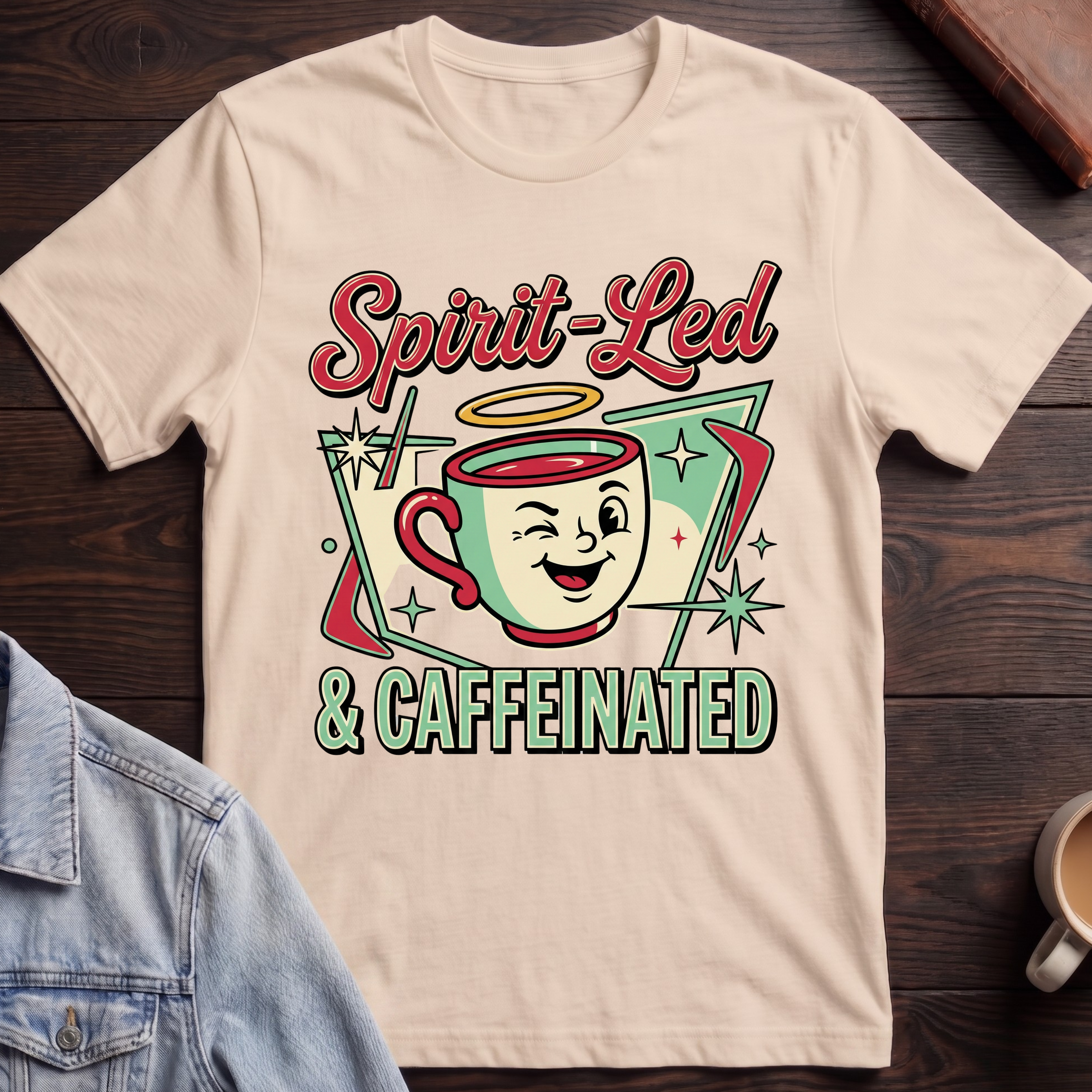 Spirit Led & Caffeinated T-shirt