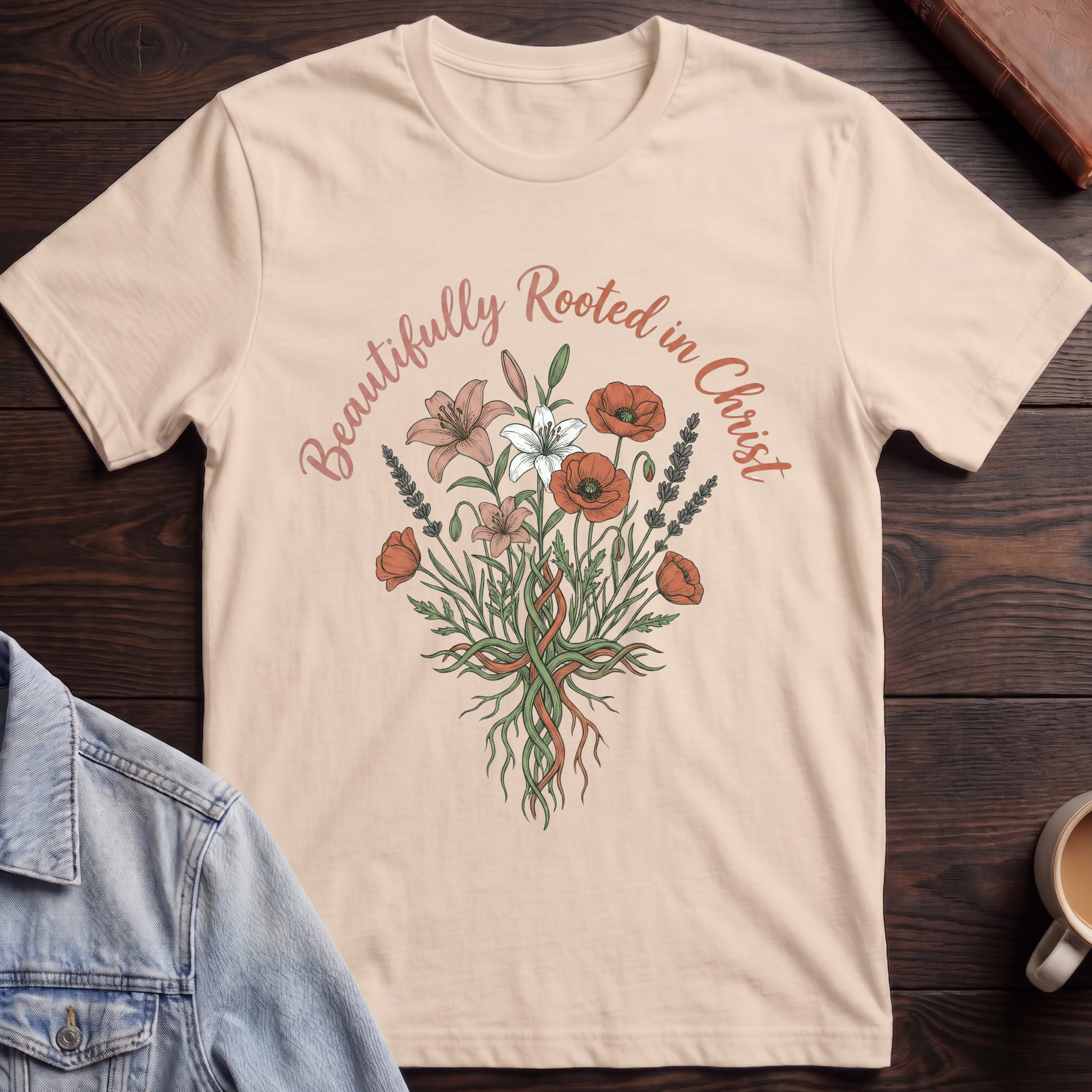 Beautifully Rooted In Christ T-shirt