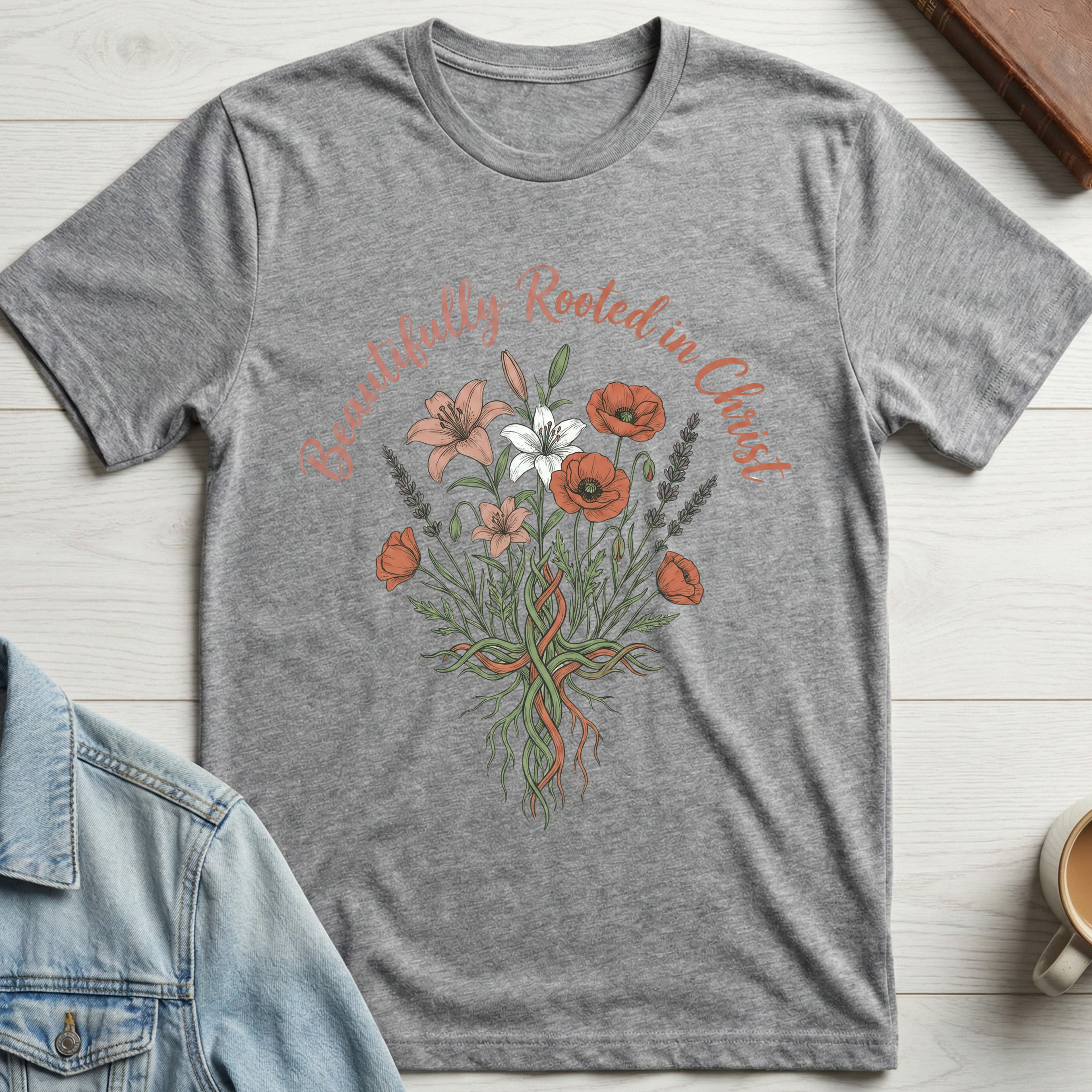 Beautifully Rooted In Christ T-shirt