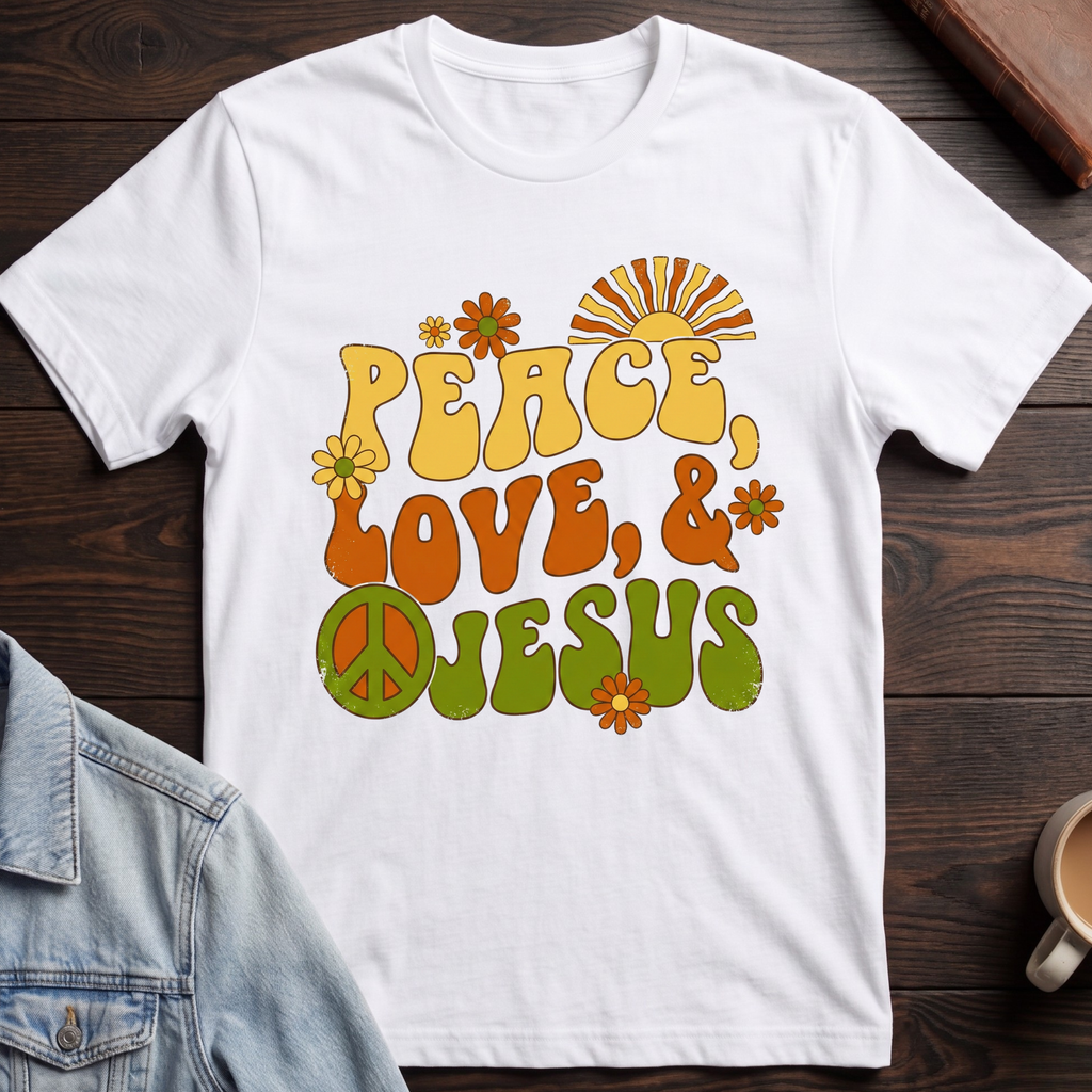 Peace, Love & Jesus T-shirt