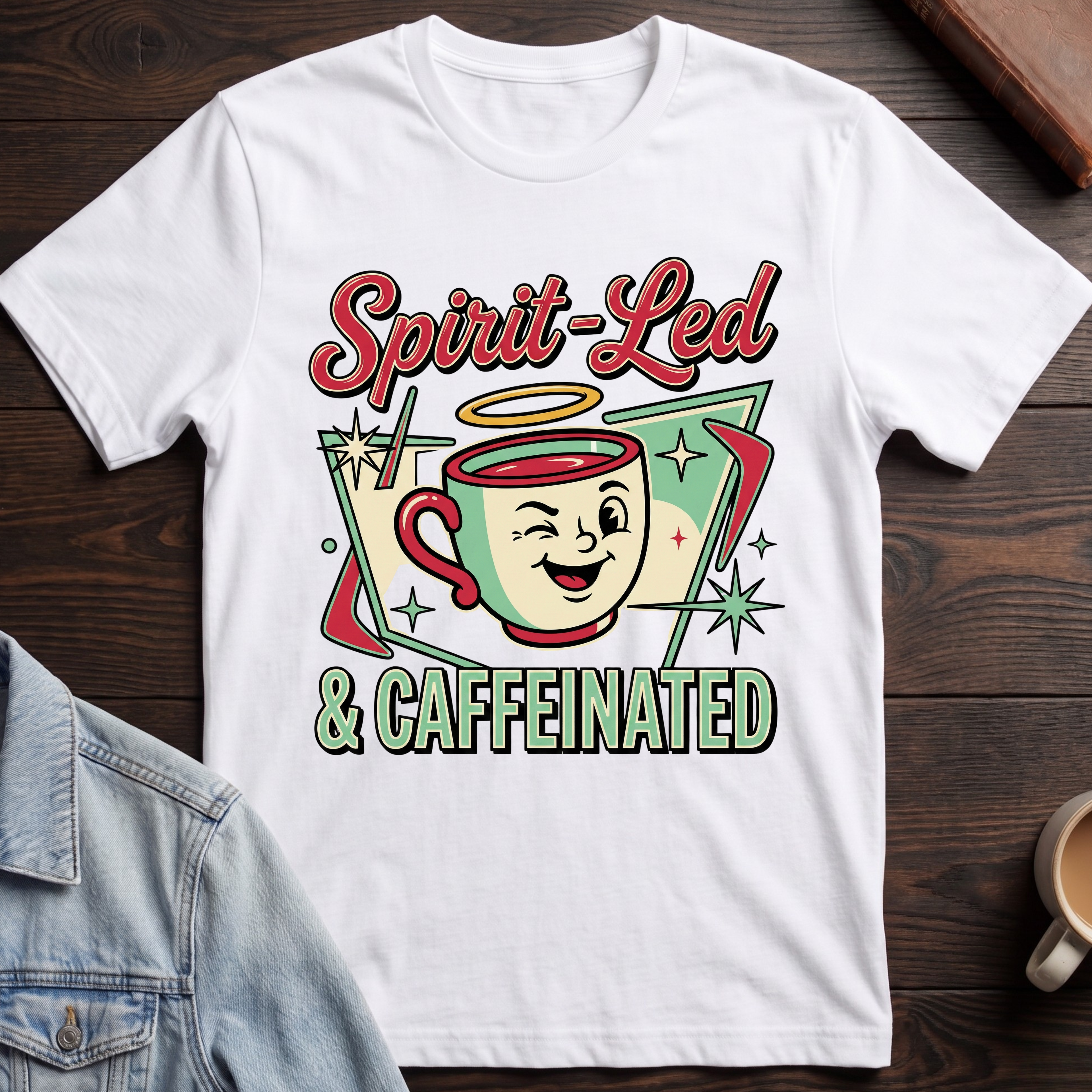 Spirit Led & Caffeinated T-shirt